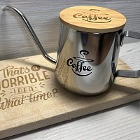 Лазерная гравировка на чайнике
